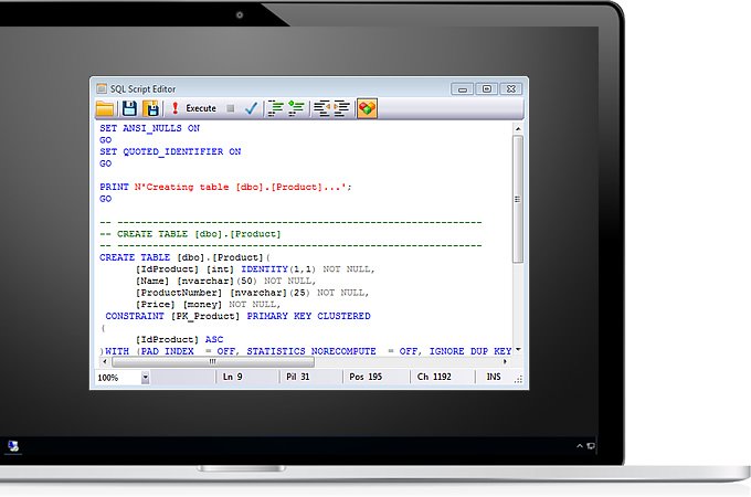 SkayTek Controls WinForms - SQL Script Editor